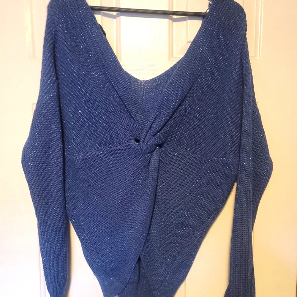 Glitter sweater reversible L